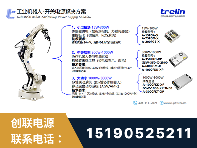 抚顺-工业机器人-开关电源解决方案